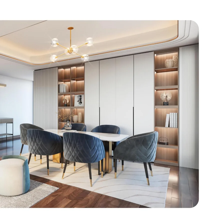 4 Bedroom + DSQ at Rosemont Residency — Type C — 2 Beds En Suite